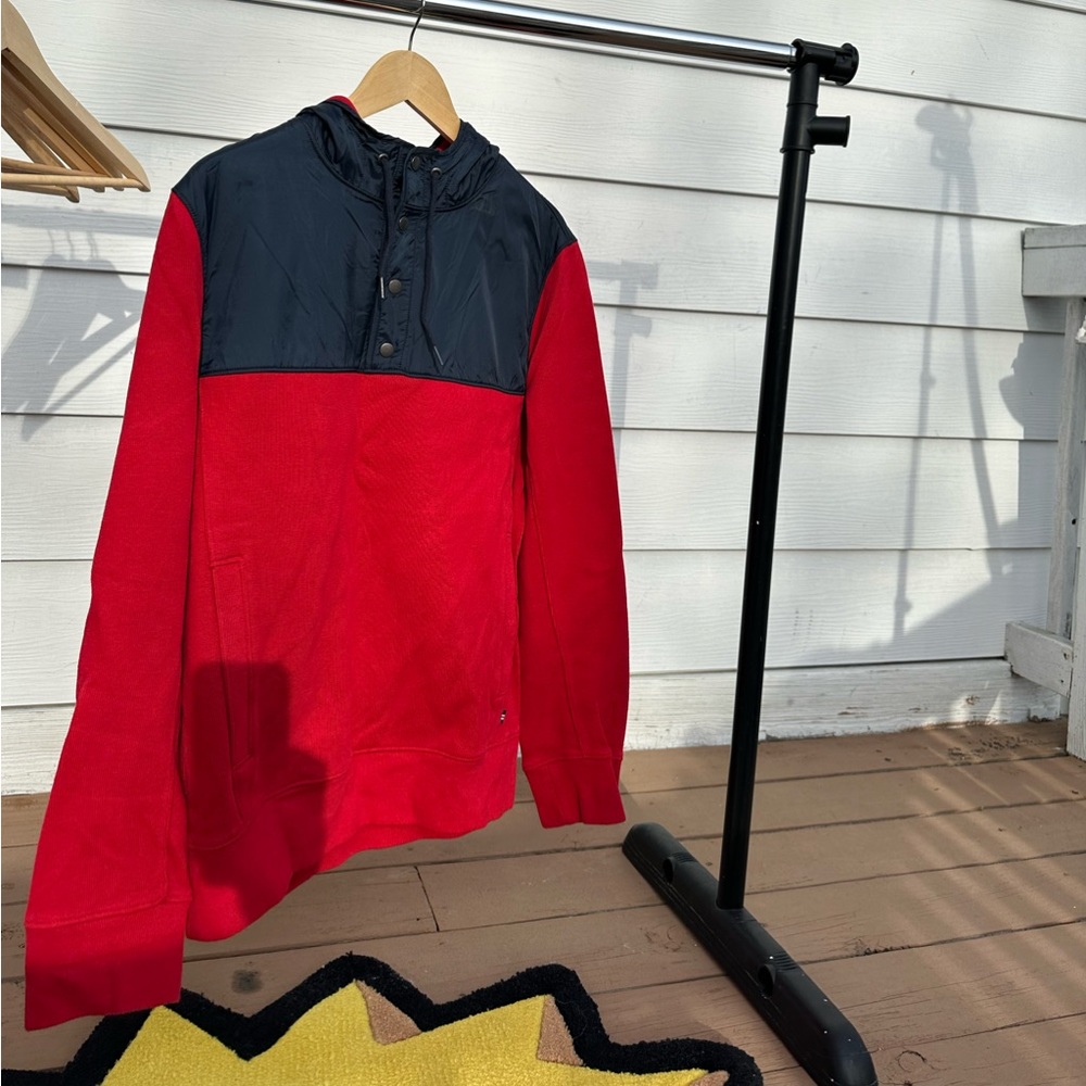 Nautica red & blue sweater
